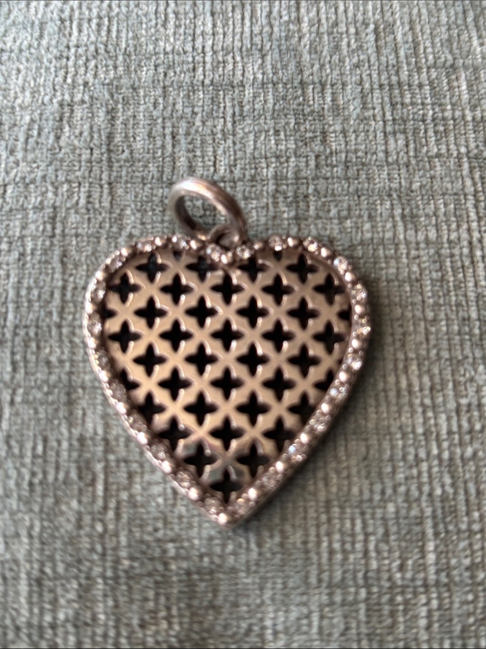 Brighton Trellis Heart Amulet Charm